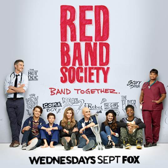 Red Band Society brings the cast together. 
Characters from left to right: Dr. Adam McAndrew, Jordi Palacios, Charlie, Kara Souders, Leo Roth, Emma Chota, Dash Hosney, and Nurse Dena Jackson. Courtesy of Google 