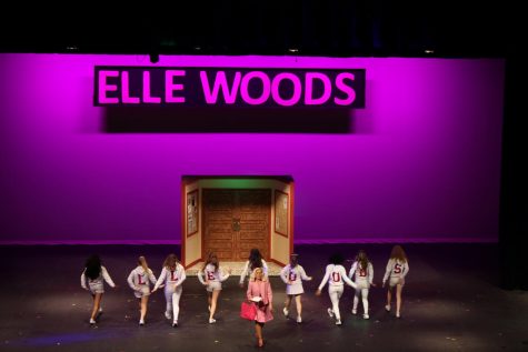 The actors dance as they perform a scene during Legally Blonde: The Musical.