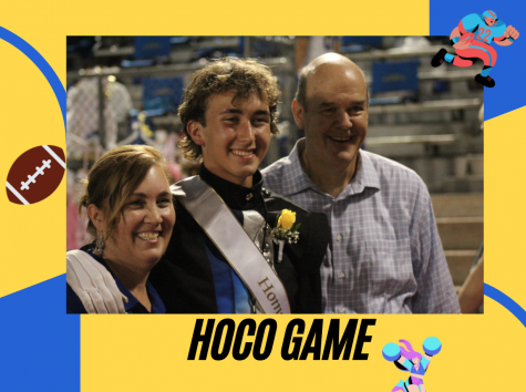 Senior Homecoming King nominee Rohan Kiefer flashes am excited smile for the camera.