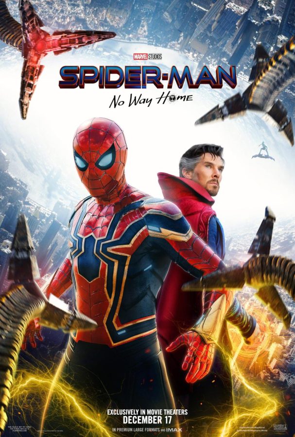 The+Spider-Man%3A+No+Way+Home+poster%2C+which+was+released+in+Dec.+2021+and+caused+anticipation+for+fans+all+over+the+world.