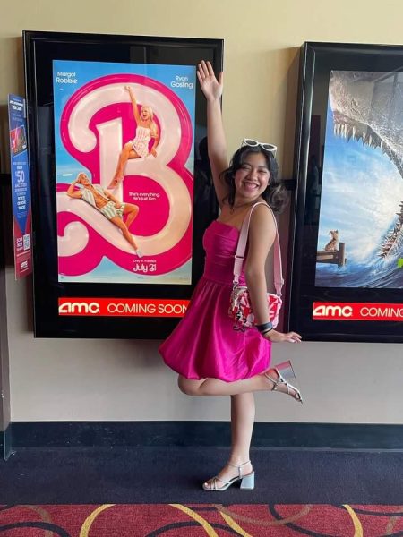 Ariana Tran poses at the Barbie Movie in July. Photo courtesy of Ariana Tran.