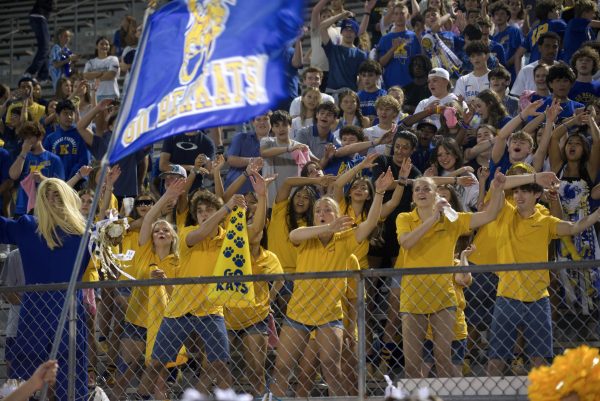 Student section cheers for Bearkats.